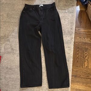 Abercrombie & Fitch Charcoal High-Rise Jeans